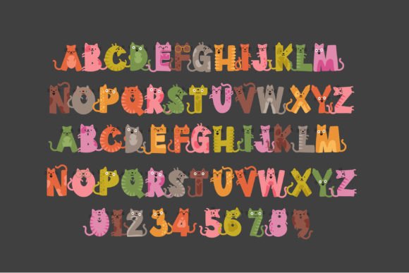 Emoticat Font preview 3