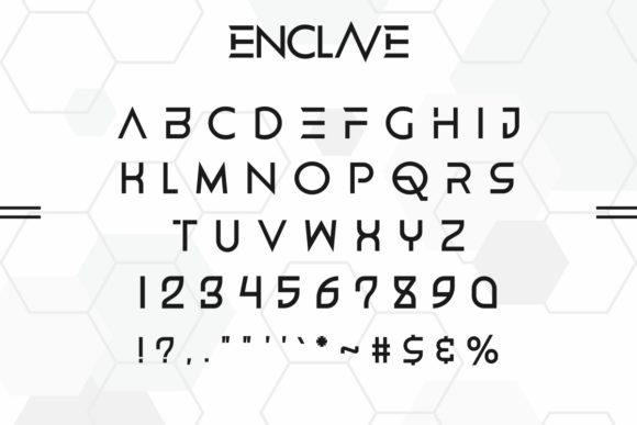 Enclave Font preview 4