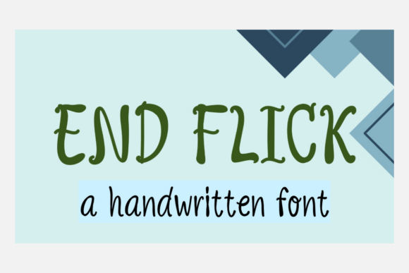 End Flick Font preview 3