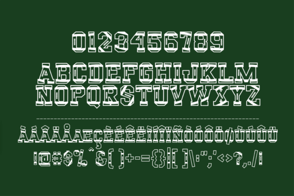 End Zone Font preview 2