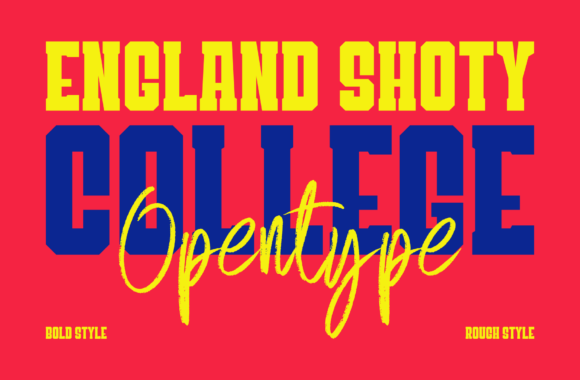 England Shoty Font preview 2