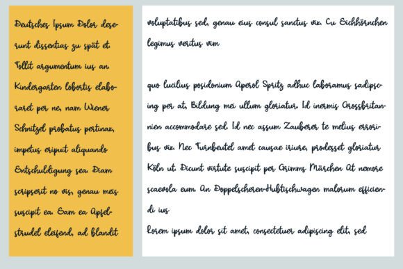 Etcetera Font preview 2