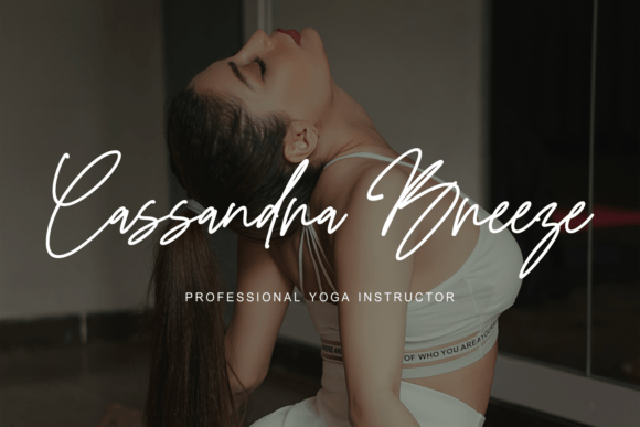Evangeline Calligraphy Font preview 4