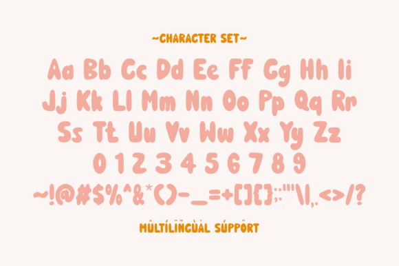 Evening Bubble Font preview 2
