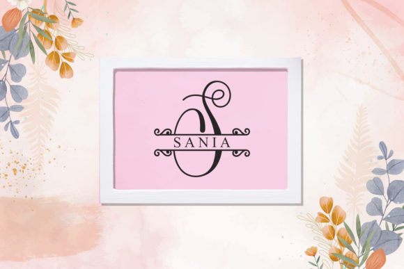Evina Monogram Font Font preview 3