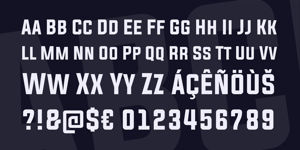 Evogria Font preview 3