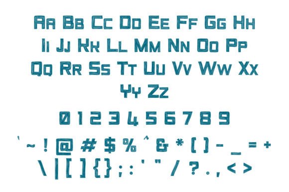 Excites Woodcut Font preview 2