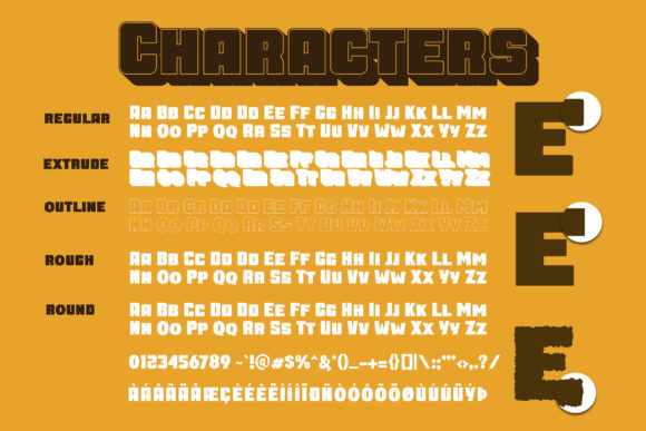 Extra Giant Font preview 2