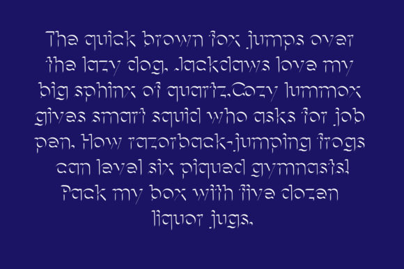 Eybod Font preview 4