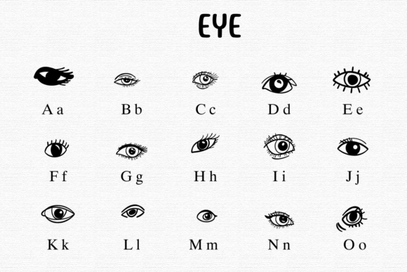 Eye Font preview 2