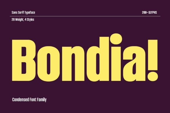 Bondia Font