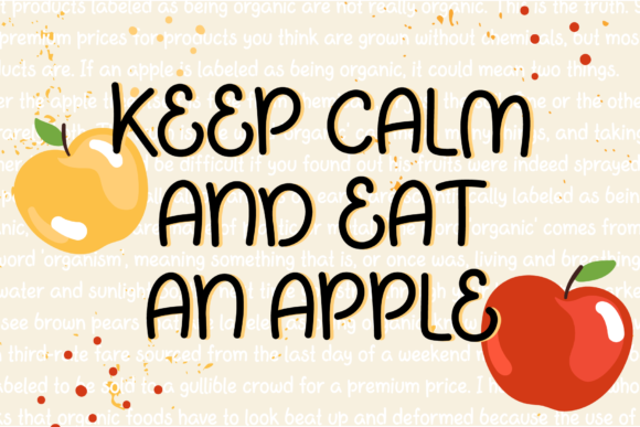 Apple Jam Font preview 4