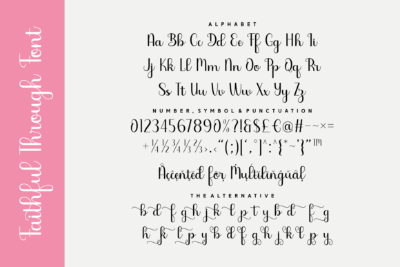 Faithful Through Font preview 4