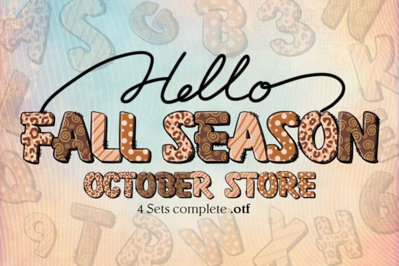 Fall Season Font preview 2