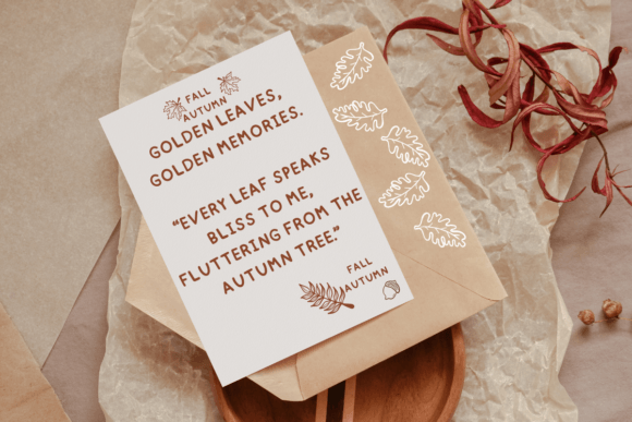 Fall Autumn Font preview 2