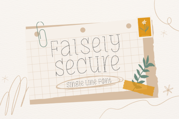 Falsely Secure Font