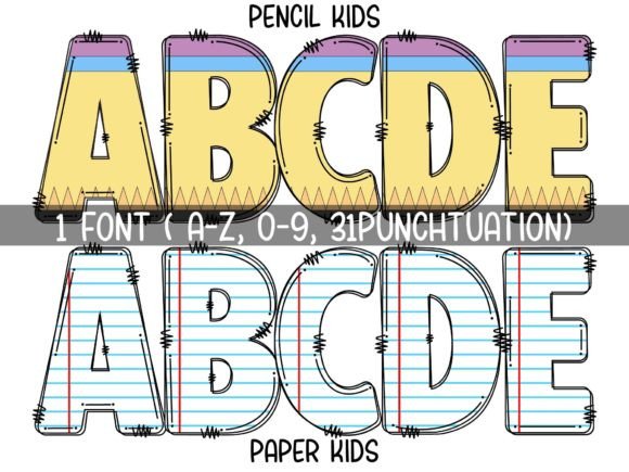 Apple Kids Font preview 3