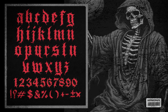 Bones Font preview 3