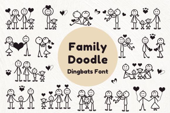 Family Doodle Font