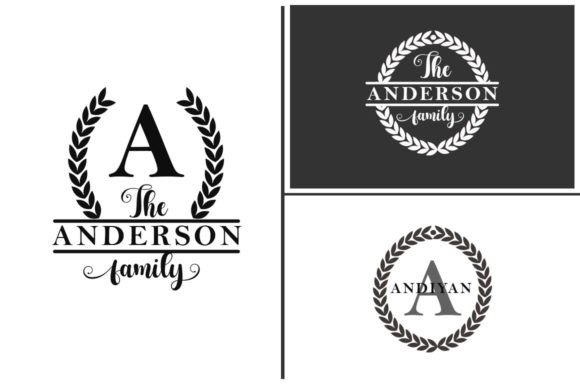 Family Monogram Font preview 4