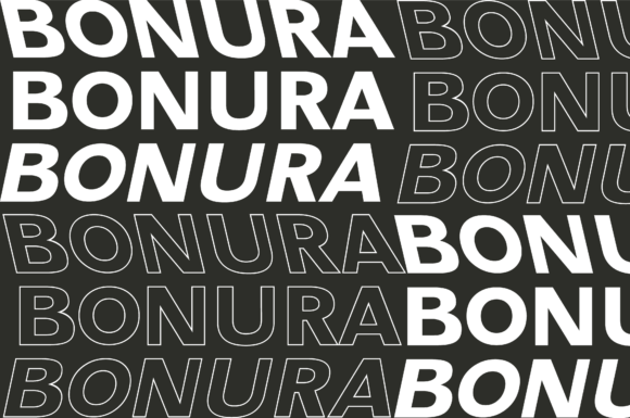 Bonura Font preview 2