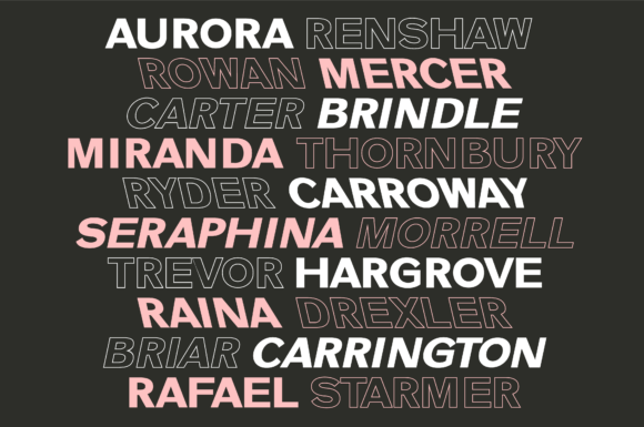 Bonura Font preview 3