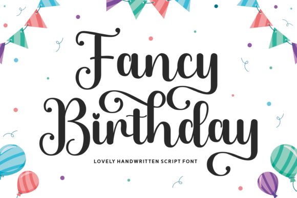 Fancy Birthday Font