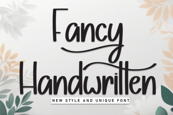 Fancy Handwritten Font