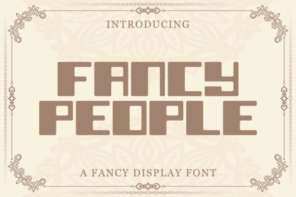 Fancy People Font