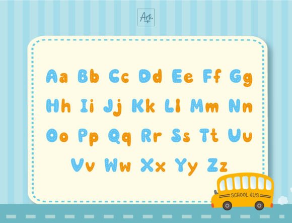 Fancy School Font preview 2