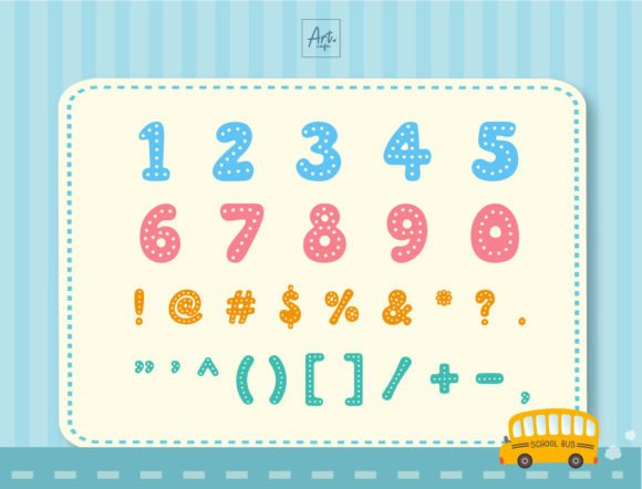 Fancy School Font preview 3