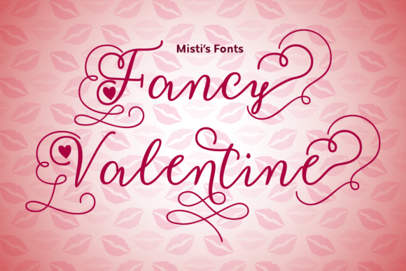 Fancy Valentine Font preview 2