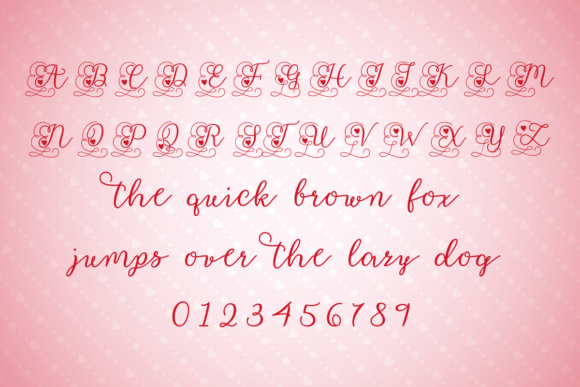 Fancy Valentine Font preview 3