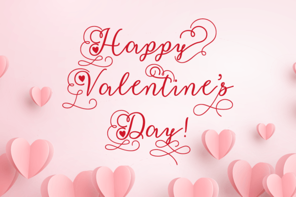 Fancy Valentine Font preview 4