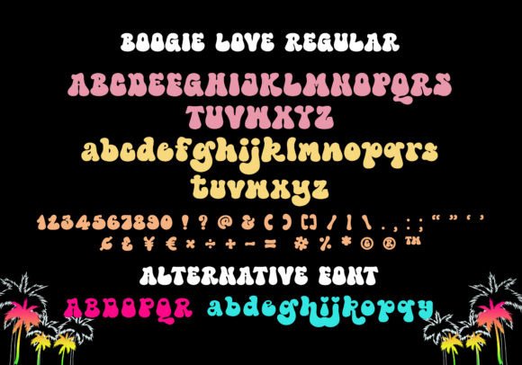 Boogie Love Font preview 2