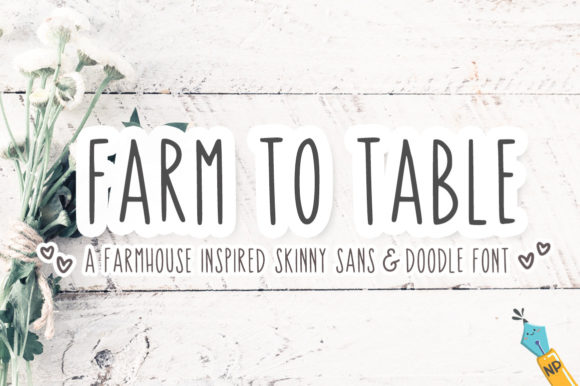 Farm to Table Font
