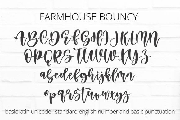 Farmhouse Bouncy Font preview 3