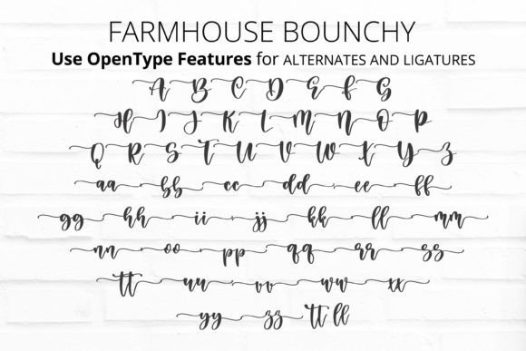 Farmhouse Bouncy Font preview 4