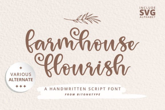 Farmhouse Flourish Font