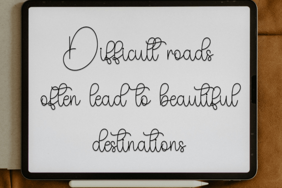 Book Handwriting Font preview 4
