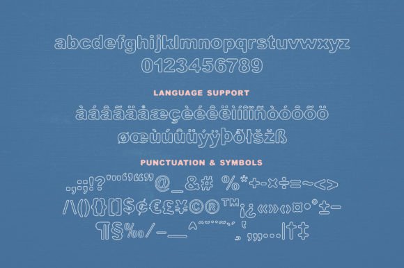 Akale Outline Font preview 2