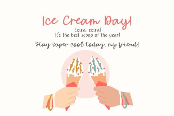 Apricot and Peach Jam Font preview 2