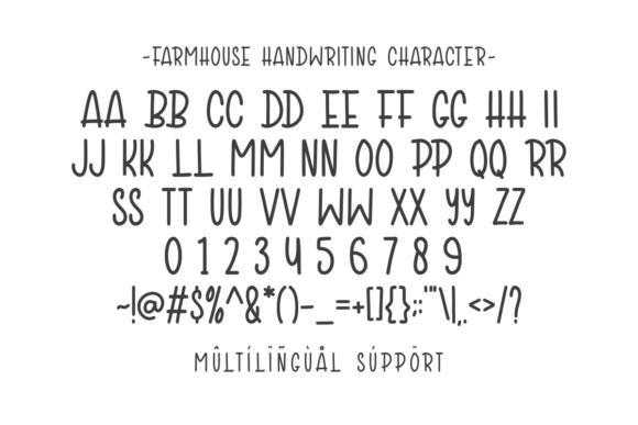 Farmhouse Handwriting Font preview 3