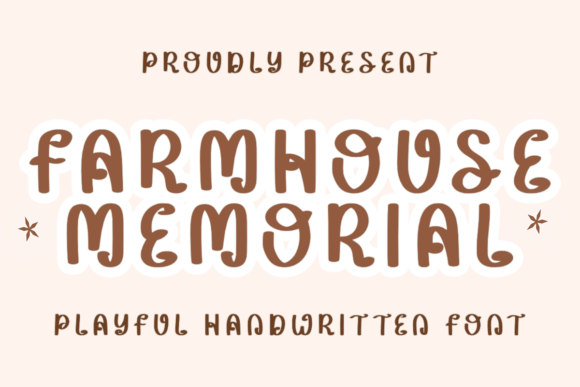 Farmhouse Memorial Font