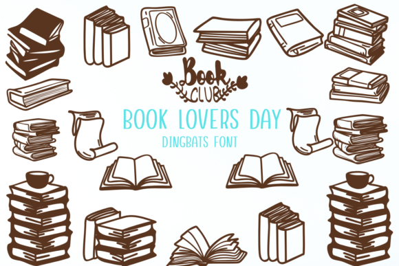 Book Lovers Day Font