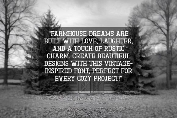 Farmhouse Vintage Font preview 3