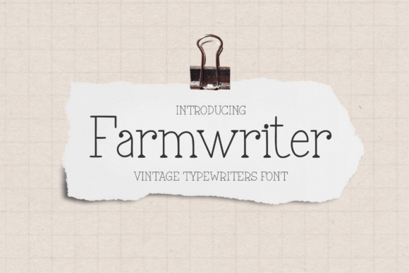 Farmwriter Font preview 2