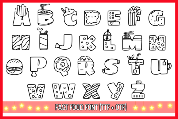 Fast Food Font preview 2