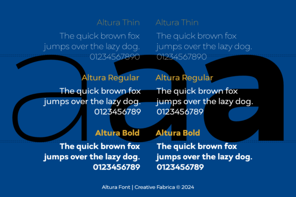 Altura Font preview 2