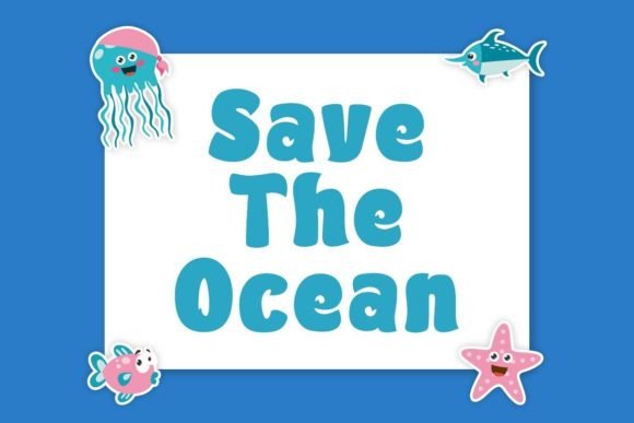 Fat Fish - Ocean Gaming Font preview 2